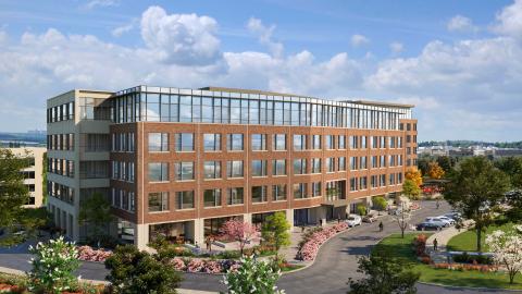 A rendering of the Granite II office building